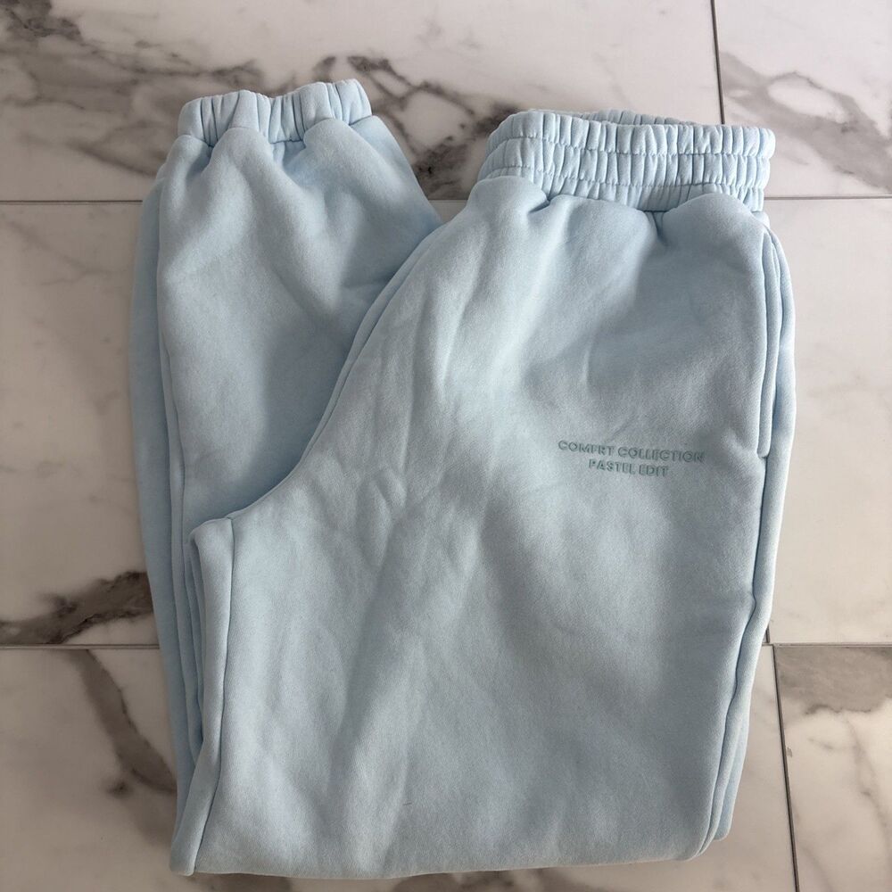 Comfrt Pastel Edit Blue Colorway Fleece Sweatpants Size Large